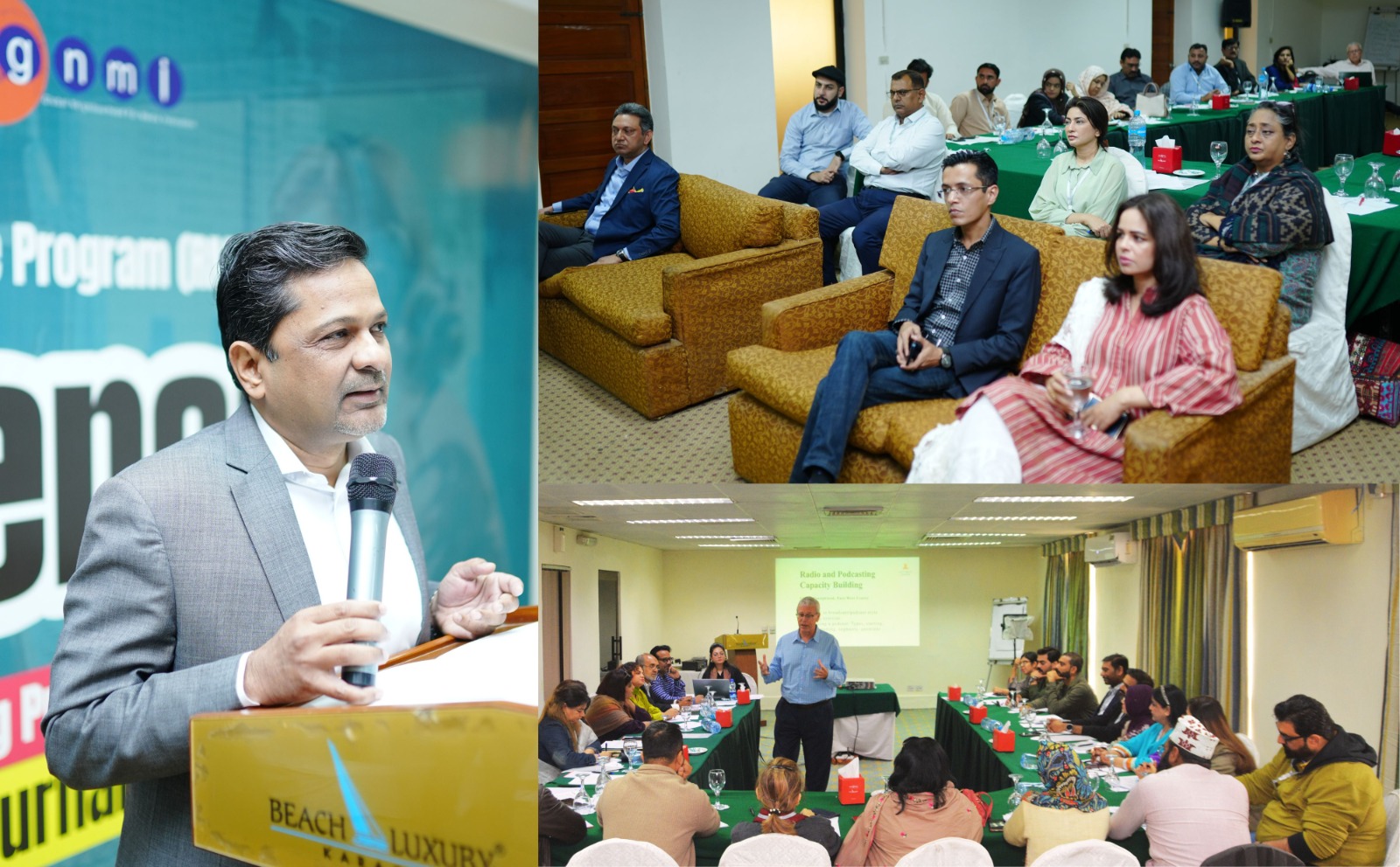 radio in Pakistan, Frequency+ training program, GNMI, U.S. Consulate Karachi, AI in radio, digital radio transformation, radio content strategies, radio professionals training, marginalized communities, radio modernization